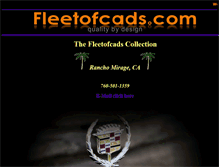 Tablet Screenshot of fleetofcads.com